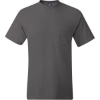 Custom Mens Beefy-T® Pocket T-Shirt Smoke Grey