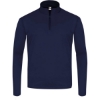 Custom Youth Quarter-Zip Pullover Navy