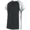 Custom Girls Two Button Fastpitch Jersey Black/ White