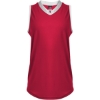 Custom Womens Slide Fastpitch V-Neck Sleeveless Jersey Red/ White