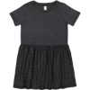 Custom Toddler Fine Jersey Dress Vintage Smoke/ Black Leopard