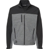 Custom Mens Motion Soft Shell Jacket Black Heather/ Black