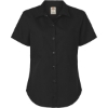 Custom Womens Industrial Short Sleeve Work Shirt Black