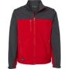 Custom Mens Tall Motion Soft Shell Jacket Red/ Charcoal
