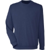 Custom Mens Cloudspun Crewneck Sweatshirt Navy Blazer Heather