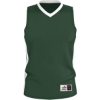 Custom Mens Single Ply Basketball Jersey Forest/ White