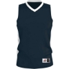 Custom Mens Single Ply Basketball Jersey Navy/ White