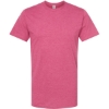 Custom Mens Premium Cotton Blend T-Shirt Cactus Flower Heather