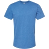 Custom Mens Premium Cotton Blend T-Shirt Royal Heather