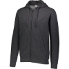 Custom Mens 60/40 Fleece Full-Zip Hooded Sweatshirt Carbon Heather