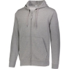 Custom Mens 60/40 Fleece Full-Zip Hooded Sweatshirt Charcoal Heather