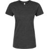 Custom Womens Premium Cotton Blend T-Shirt Black Heather