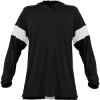 Custom Unisex Contender Long Sleeve Shooter Shirt Black/ White