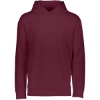 Custom Youth Wicking Fleece Hooded Sweatshirt Maroon
