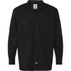 Custom Mens Long Sleeve Work Shirt Black