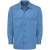 Custom Mens Long Sleeve Work Shirt Gulf Blue