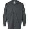 Custom Mens Tall Long Sleeve Work Shirt Charcoal