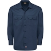 Custom Mens Tall Long Sleeve Work Shirt Navy