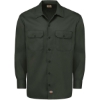 Custom Mens Tall Long Sleeve Work Shirt Olive Green