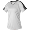 Custom Girls V-Neck Fastpitch Jersey White/ Black