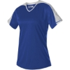 Custom Womens V-Neck Fastpitch Jersey Royal/ White