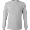 Custom Mens Authentic Long Sleeve Pocket T-Shirt Light Steel