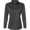 Custom Womens Quarter-Zip Pullover Graphite
