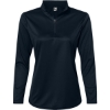 Custom Womens Quarter-Zip Pullover Navy