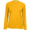 Custom Womens Performance Long Sleeve T-Shirt Gold
