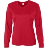 Custom Womens Performance Long Sleeve T-Shirt Red