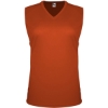 Custom Womens Sleeveless V-Neck T-Shirt Burnt Orange