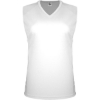 Custom Womens Sleeveless V-Neck T-Shirt White