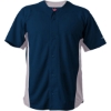 Custom Unisex Crush Full Button Baseball Jersey Navy/ Grey