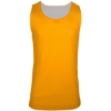 Custom Womens Reversible Mesh Tank Gold/ White