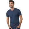 Custom Unisex USA-Made Triblend T-Shirt Tri Steel Blue