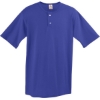 Custom Mens Two-Button Baseball Jersey Purple