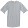Custom Mens Two-Button Baseball Jersey Silver Grey