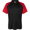 Custom Mens Sport Polo Black/ Red