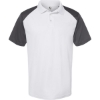 Custom Mens Sport Polo White/ Graphite