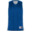 Custom Mens Crossover Reversible Jersey Royal/ White
