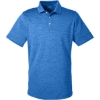 Custom Mens Icon Heather Polo Lapis Blue