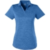 Custom Womens Icon Heather Polo Lapis Blue