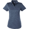 Custom Womens Icon Heather Polo Peacoat