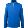 Custom Mens Icon Quarter-Zip Pullover Lapis Blue