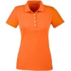 Custom Womens Fusion Polo Vibrant Orange