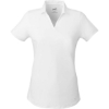 Custom Womens Cloudspun Free V-neck Polo Bright White