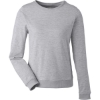 Custom Womens Cloudspun Crewneck Sweatshirt Light Grey Heather