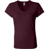 Custom Women’s Jersey V-Neck Tee Maroon