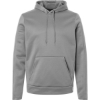 Custom Mens Armour Fleece Pro Hooded Sweatshirt Mod Grey/ White