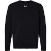 Custom Mens Team Icon Fleece Crew Black/ White